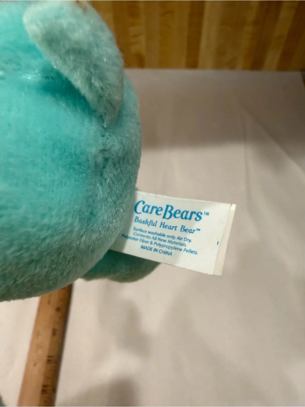 2004 Care Bears Bashful Heart Bear Plush Play Cloud Rainbow